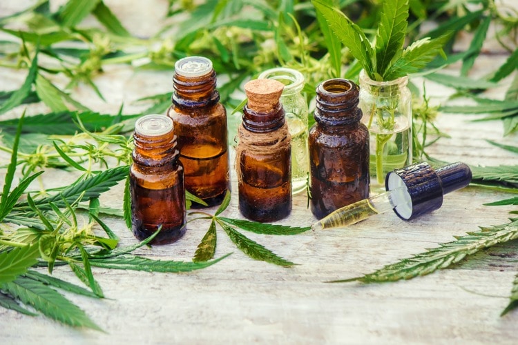 cannabis tinctures with dropper